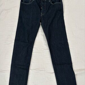 Levi's 501 Regular Fit Indigo Button Fly  Jeans for Men